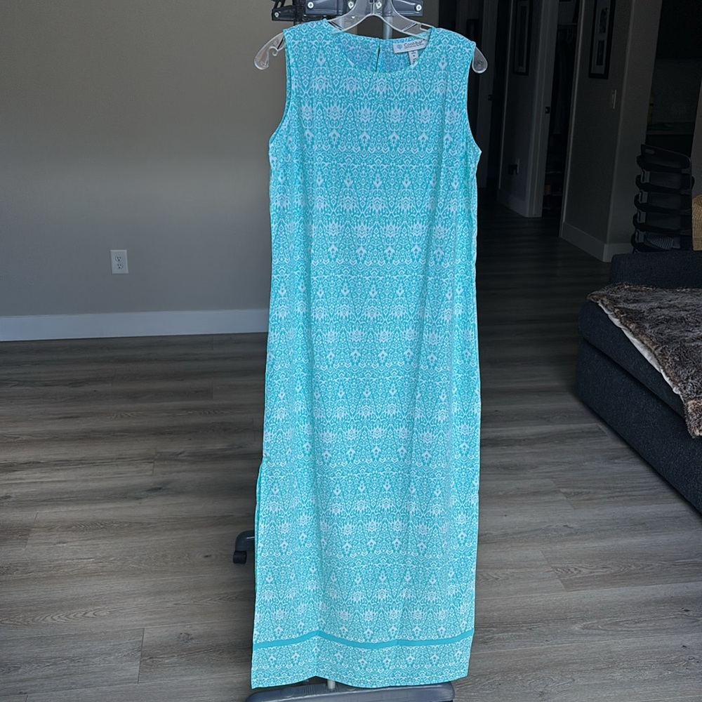 Coolibar UPF 50+ D’Orsay Sheath Maxi Dress (NWOT)